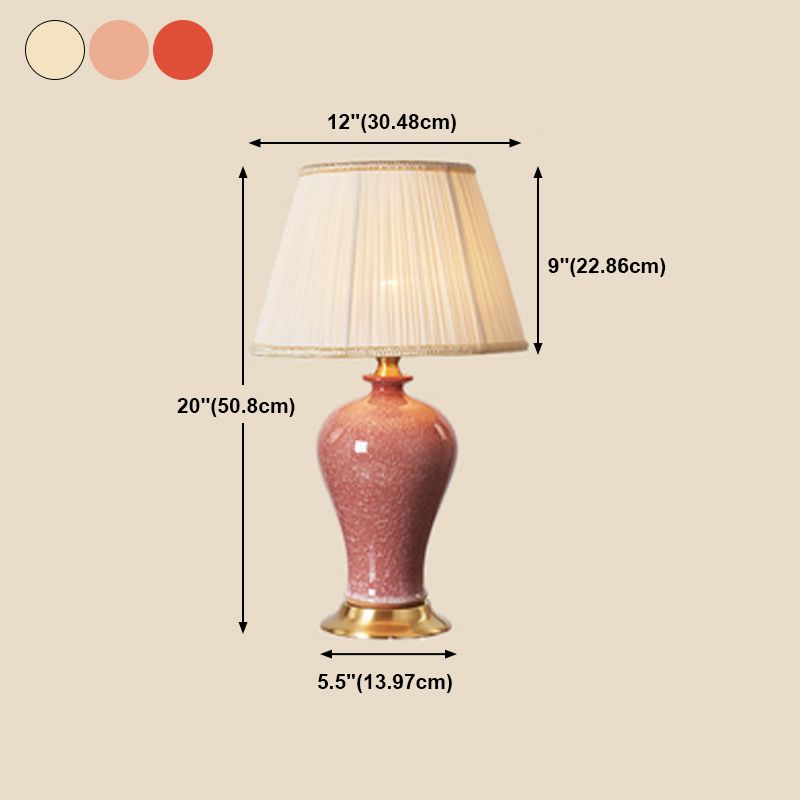 Éclairage de bureau de style moderne LAMPE DE SHADE DE SILK COLORF