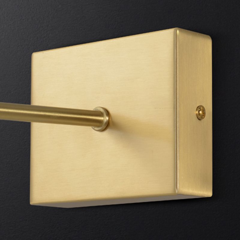 1-Light Linear Wall Sconces Modern Metal Wall Sconce Lights in Gold for Bathroom