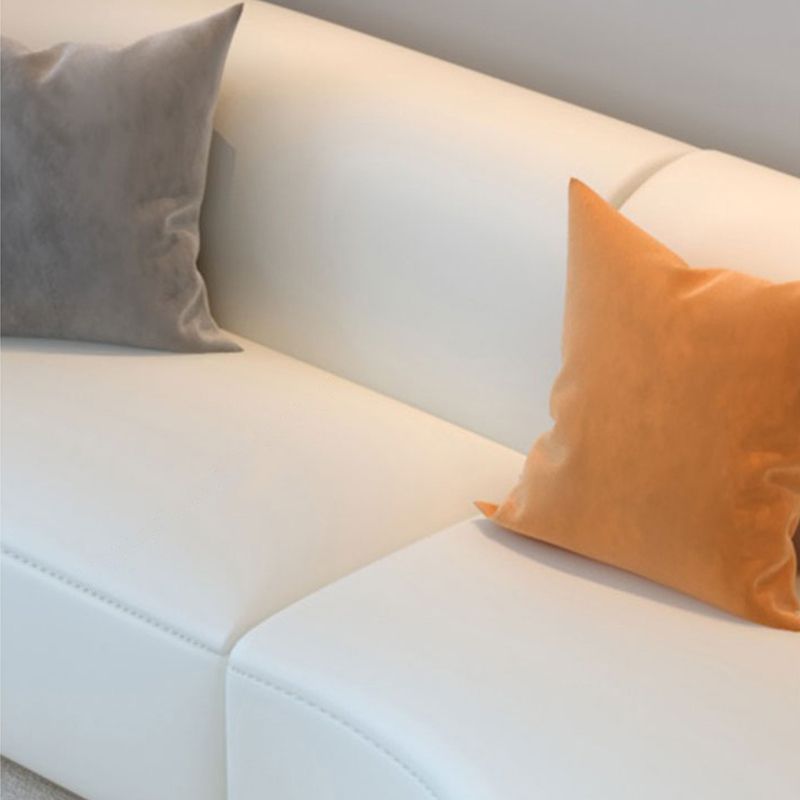 Durable Sectionals Stain-Resistant Square Arms Sofa for Living Room