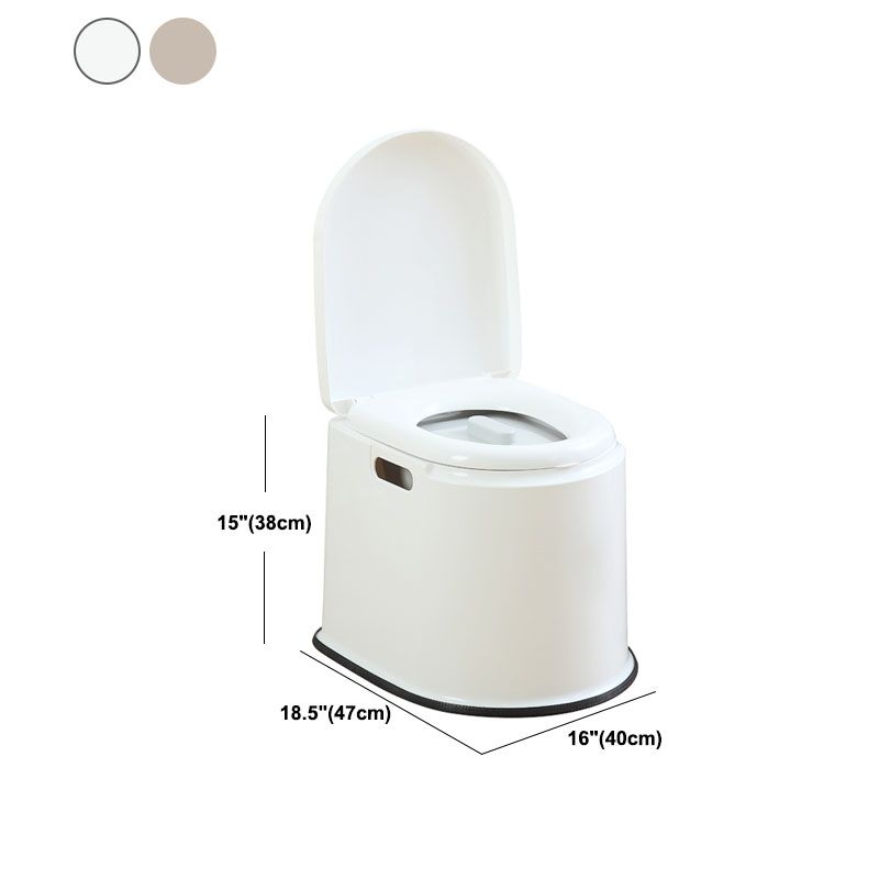 Contemporary Plastic Toilet Floor Mounted Toilet Bowl for Bathroom