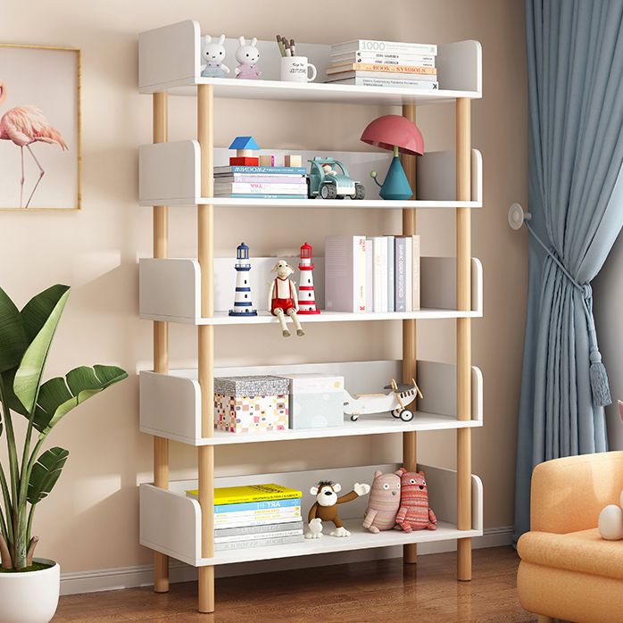 Modern Style Bookshelf Engineer Wood Open Back Bookcase for Home