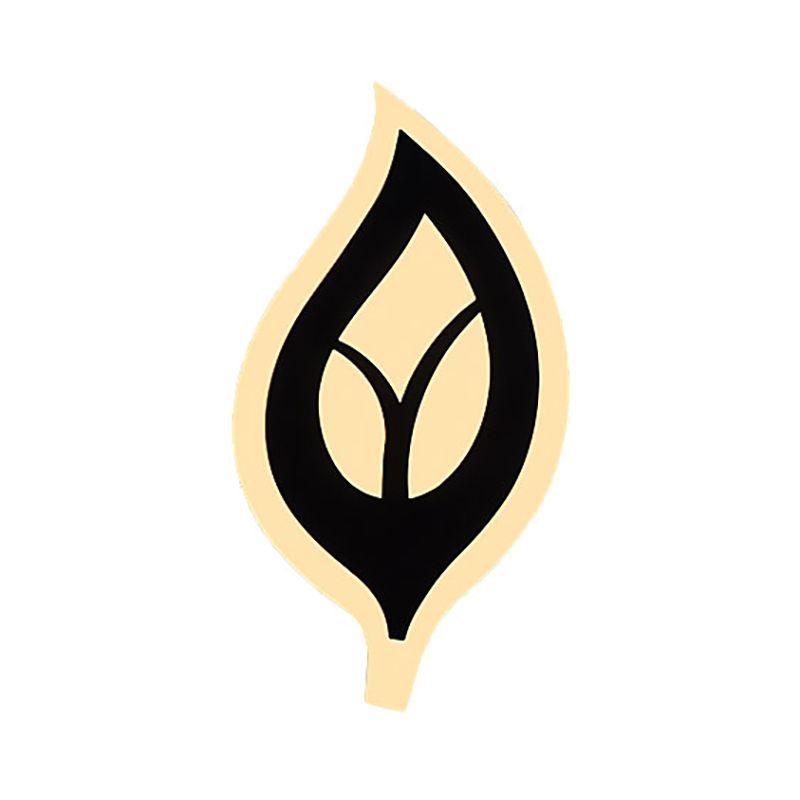 Lampada con scarpa con scarpa da letto a led con sfumatura acrilica a foglia lampada a parete bianca/bianca in luce calda/bianca