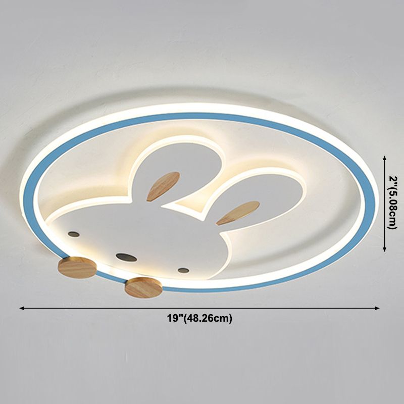 Konijn Moderne LED-plafondlamp Acryl Schaduw Inbouwlamp voor kinderkamer