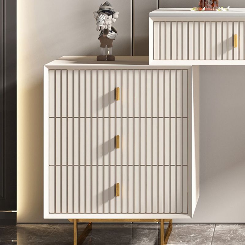 29.92" High Vanity Table with Drawers Stone Top Make-up Vanity