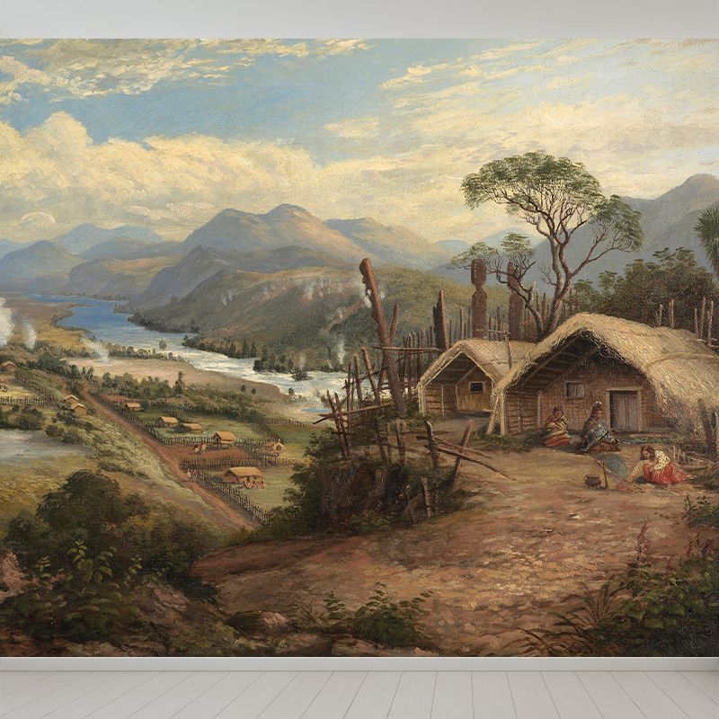 Natural Landscape Wall Mural Classic Decorative Living Room Wall Art for Decoration
