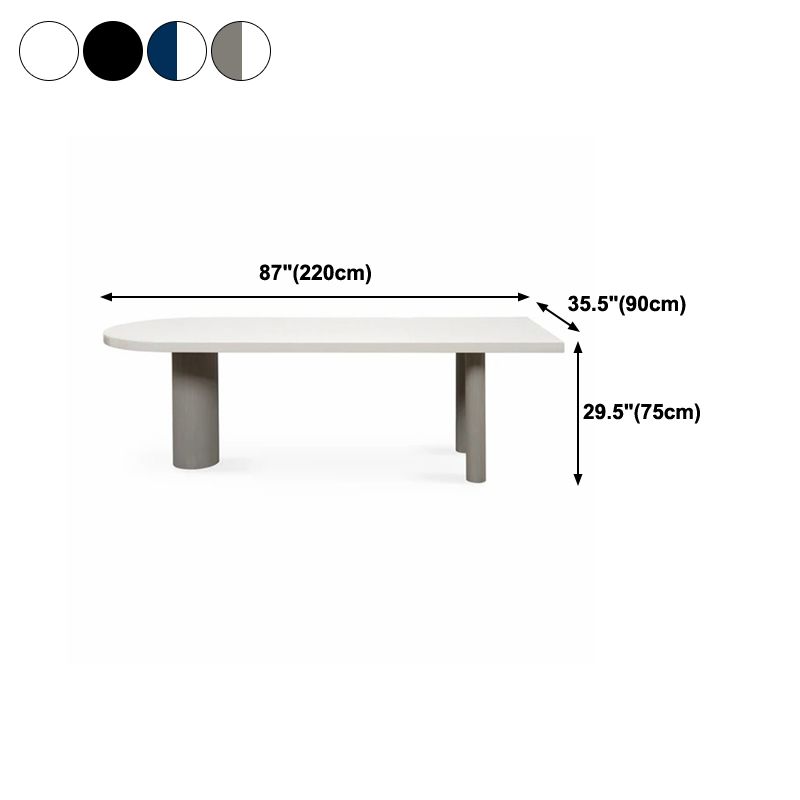 Free Form Solid Wood Table Simplicity 3 Legs Table for Dining Room