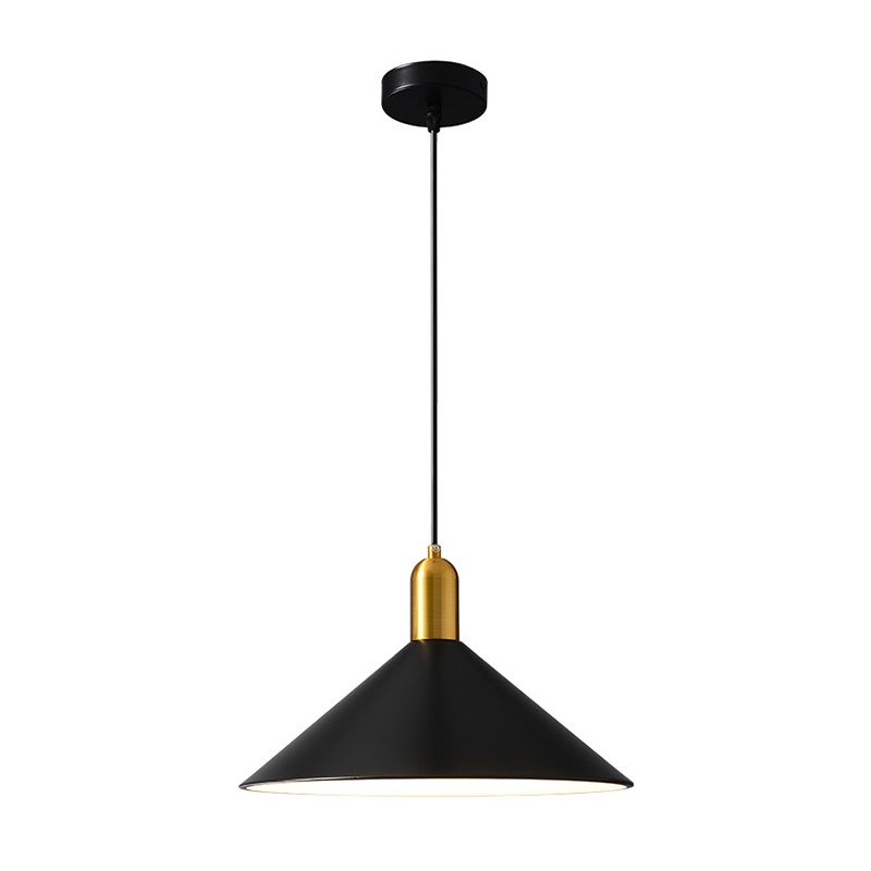 Elektroplate ijzerhanglamp in moderne creatieve stijl taps toelopend indoor hanglampje