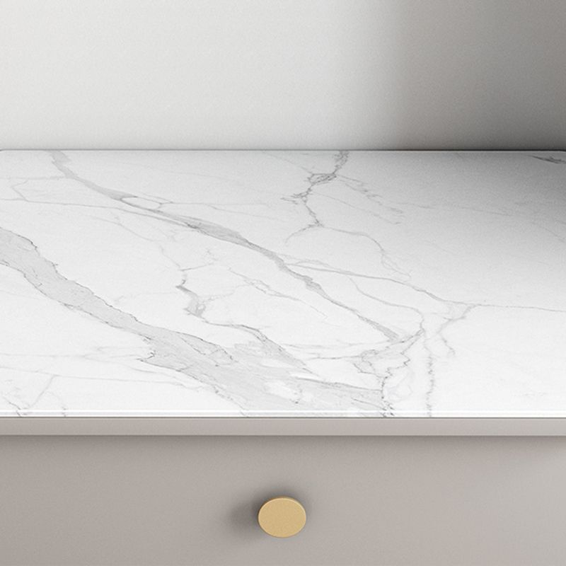 15.6-inch Width Storage Chest Dresser Glam Storage Chest with 3 Drawers