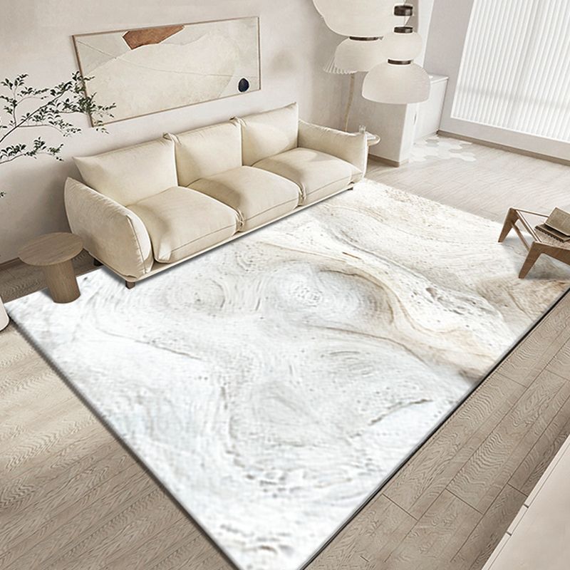 Green Modern Rug Polyester Graphic Area Rug Washable Rug for Living Room