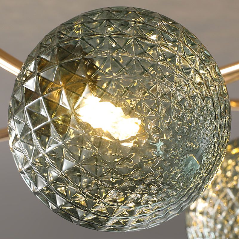 Nordic Style Ceiling Light Colorful Ball Shape Shade Ceiling Lamp for Living Room