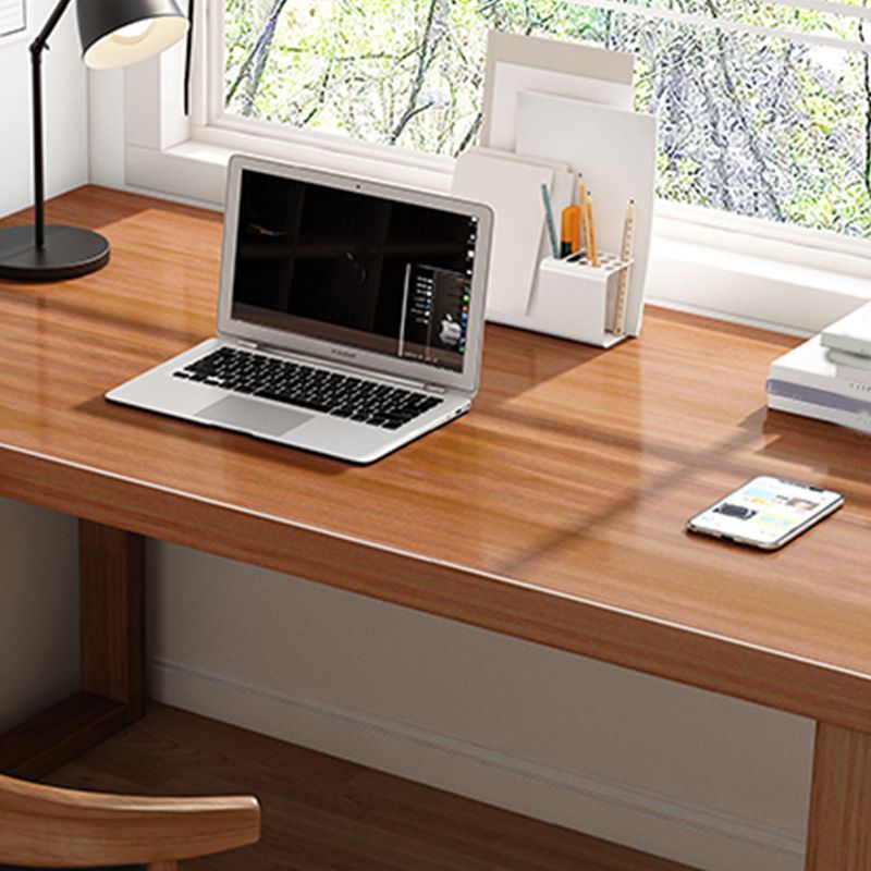 Contemporary Writing Desk in Rubber Wood with Rectangle Top Desk