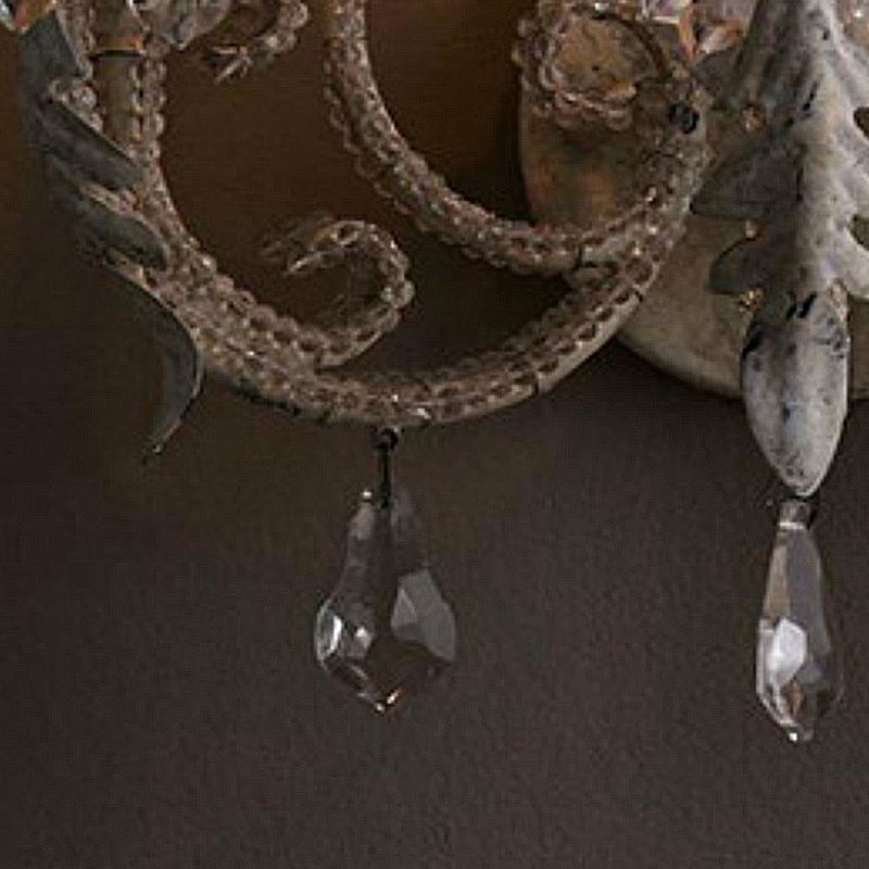 Gray/White Antique Wall Light Rustic Candle Style Lighting for Dining Room Foyer