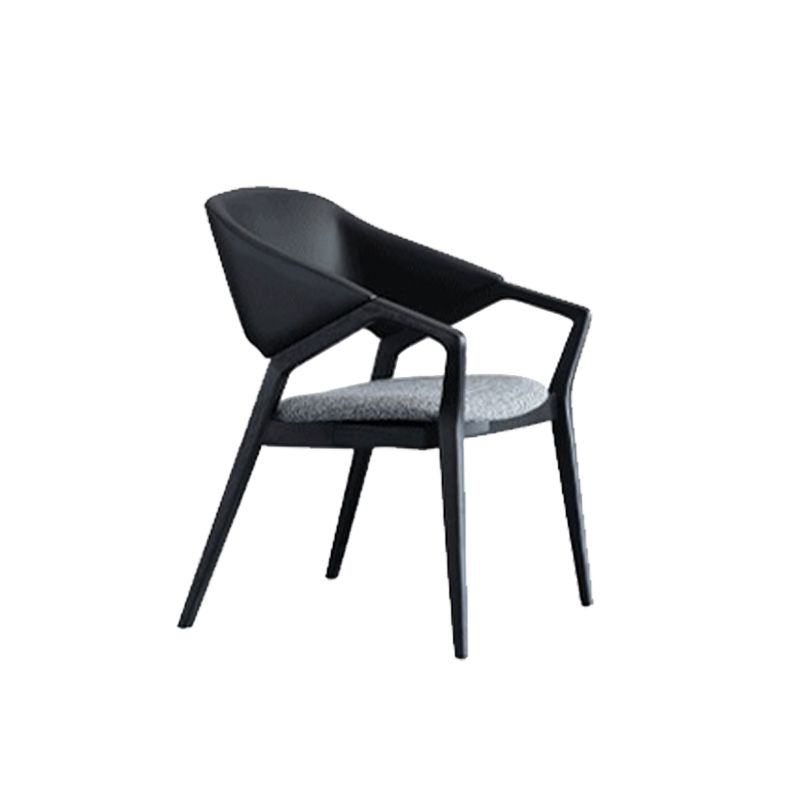 Contemporary Kitchen Dining Arm Chair Open Back Dining Chair