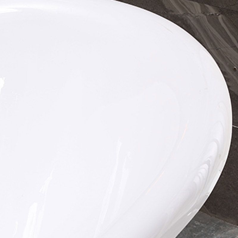 Modern Acrylic Bathtub Back to Wall with Golden Feet and Drain Bath Tub for Bathroom