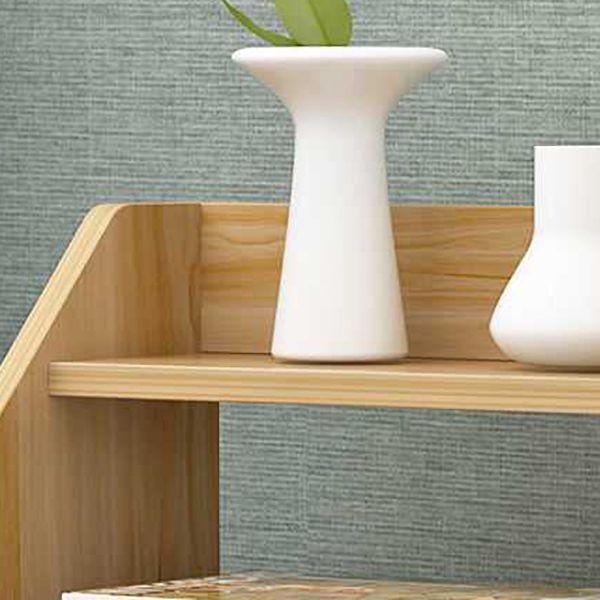 Open Storage Accent Table Nightstand Antique Finish Modern Bed Nightstand with Legs