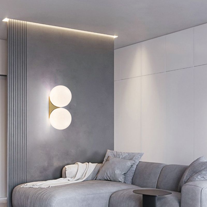 Modern Golden Wall Light Sconces Globe Wall Lighting for Home