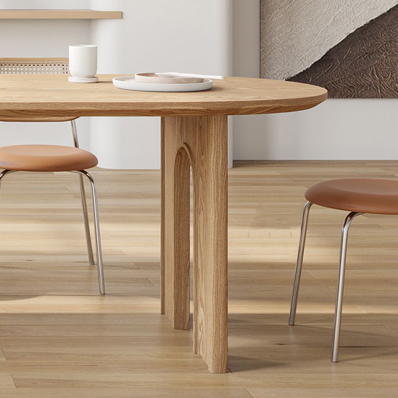 Modern Style Wooden Table Free Form Table with 3 Legs for Home