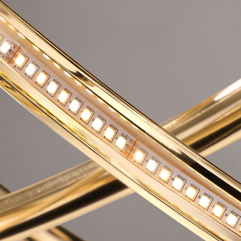 Modern Chandelier Light Fixtures Twist 1-Light Suspension Pendant Lamps for Living Room