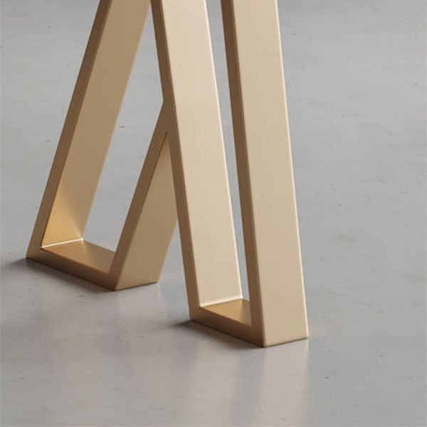 Glam Sintered Stone 1/2/5 Pieces Bar Table Set Rectangle Bar Table with Metal Legs