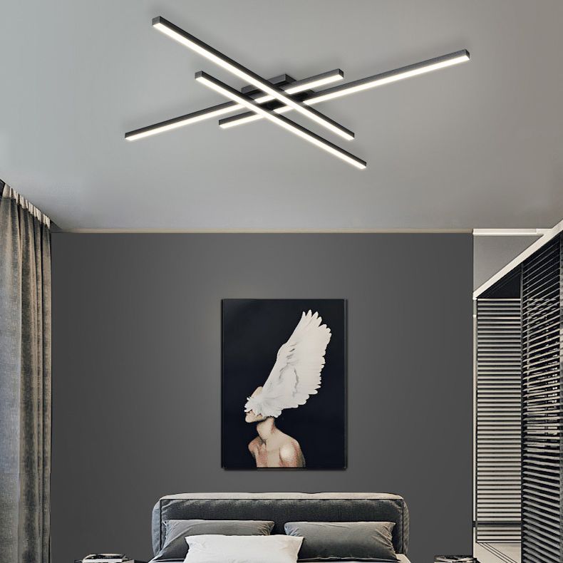 Moderne, beknopte LED-inbouw aluminium lineaire plafondlamp met acrylkap