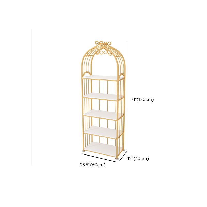 Gold Standard Bookcase Contemporary Metal Open Back Bookshelf