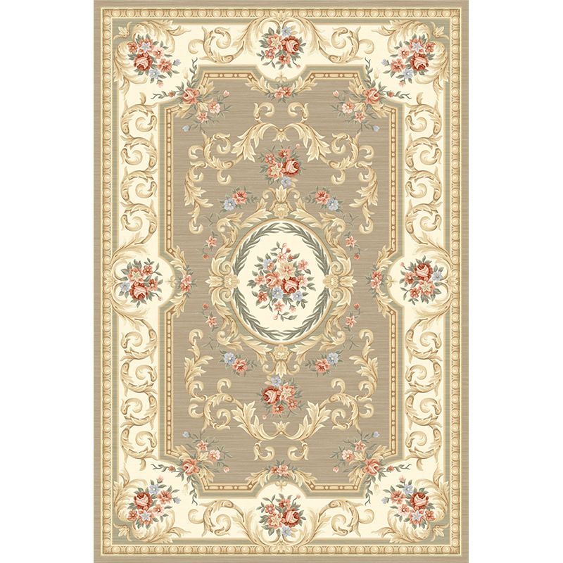 Shabby Chic Blumendruck Teppich Multi-Farben Polyster Rug Anti-Rutschtier-Friendly Teppich für Wohnzimmer