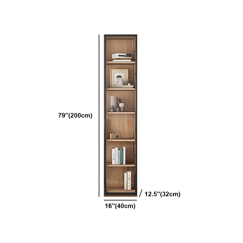 Solid Wood Bookcase Contemporary Style Bookshelf for Home Office Study Room