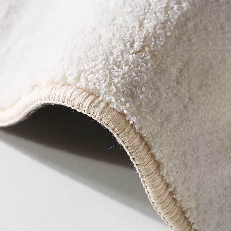 Apricot Tone Modern Indoor Rug Polyester Banded Print Carpet Easy Care Rug for Home Decoration