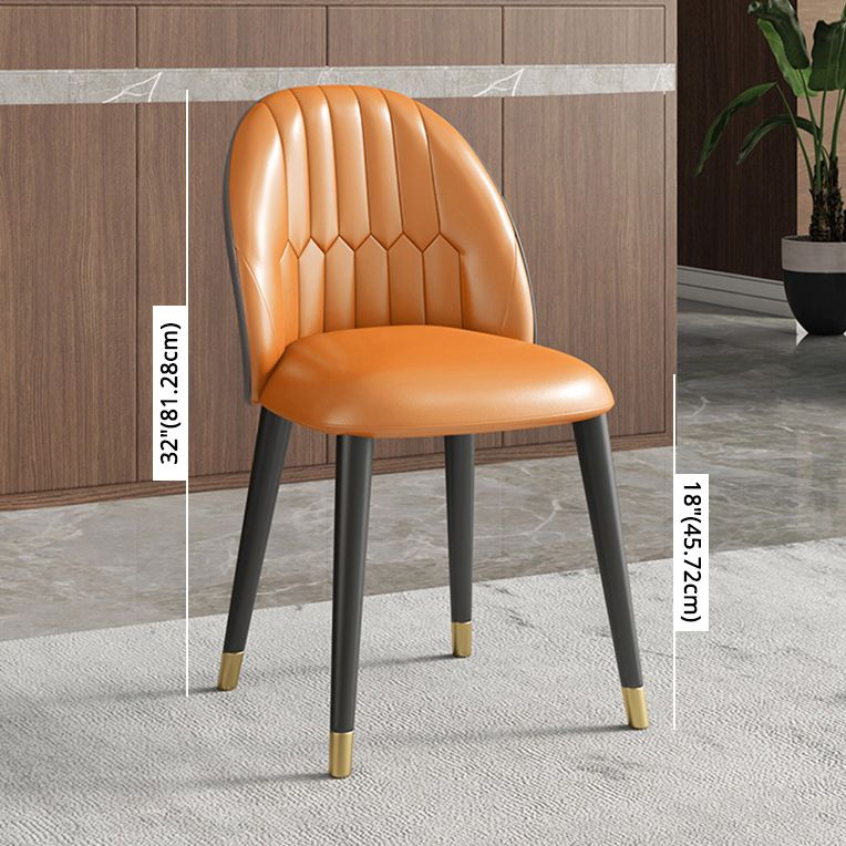 Contemporary Style Sintered Stone Dining Set with White Table and 4 Black Legs Base