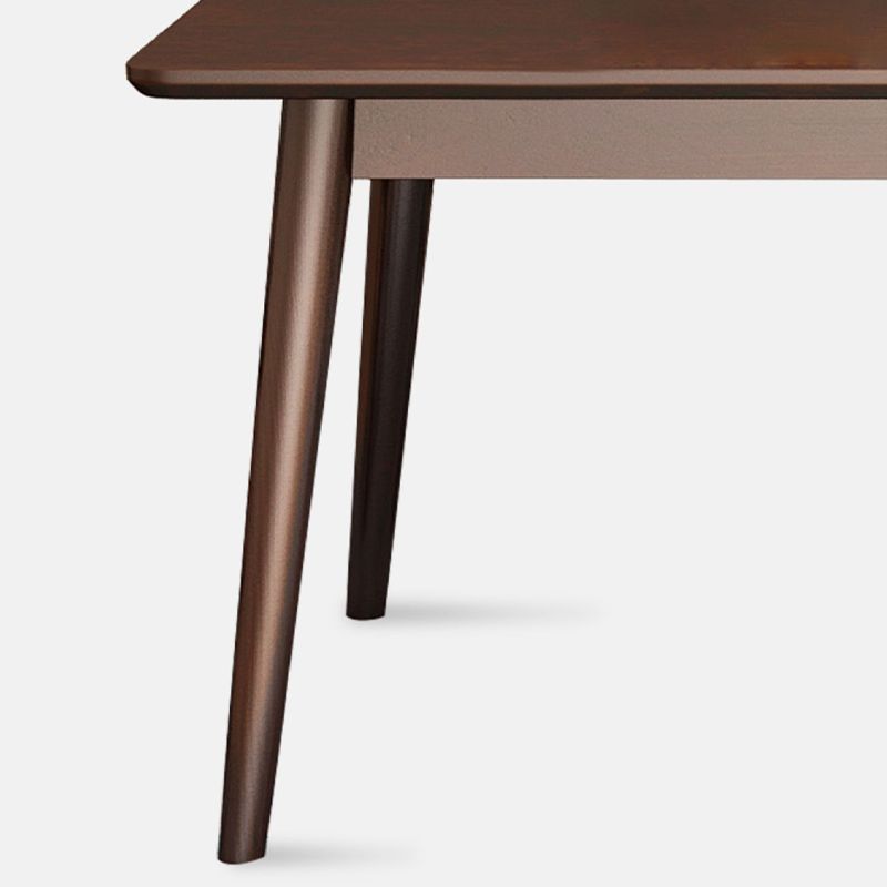 Brown Rectangle Dining Table Solid Wood Dining Table for Dining Room