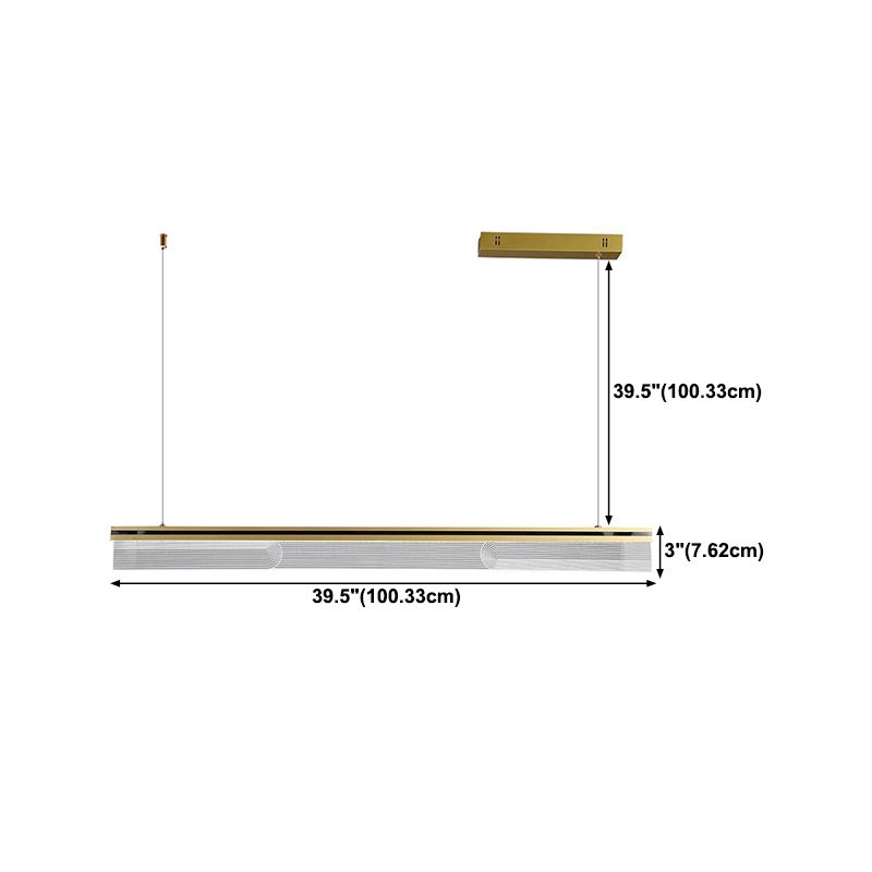 Acrylic Island Pendant Modern Style Island Light Fixtures for Dining Room