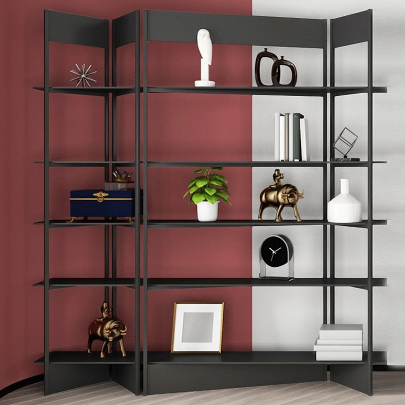 Industrial Style Bookshelf 5-Shelf Open Bookcase for Home Office
