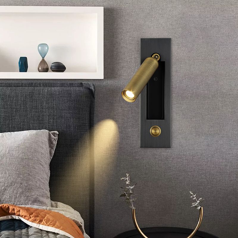 1-Light Geometric Wall Mount Light Modern Style Metal Wall Sconce Lights