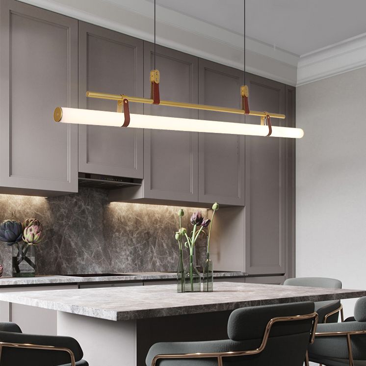 Nuovo lampada lampadario a sospensione moderno di metallo a sospensione per la luce lineare per la stanza di dinging