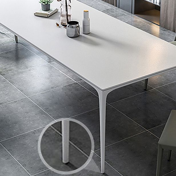 Simplicity Sintered Stone Rectangle Table 4 Legs Base Table for Home