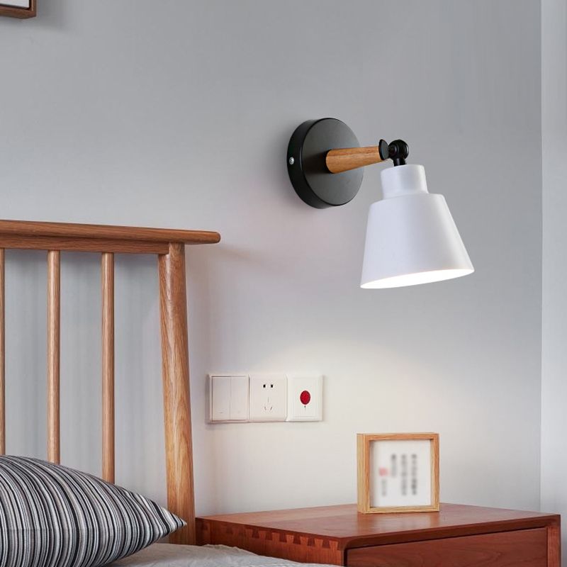 Iluminación geométrica de pared de pared estilo moderno metal 1 luz de pared de pared ligera