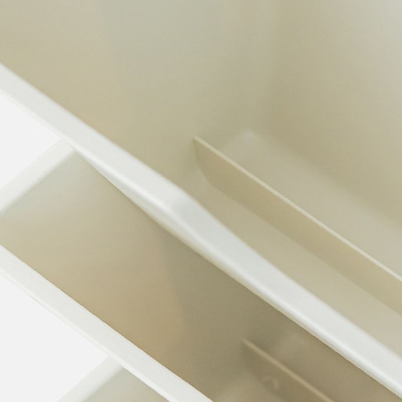 Contemporary Plastic/Acrylic Book Shelf Closed Back Bookcase