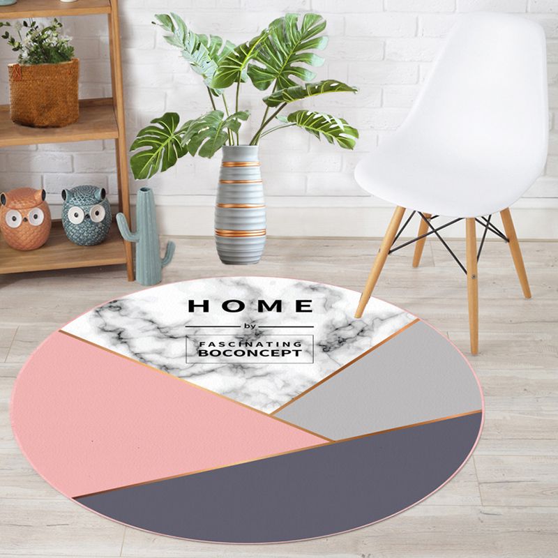 Klassischer Colorblock Teppich mehrfarbiger Einfachheit Teppich Polypropylen Anti-Rutschflecken-resistenter Innenteppich für Dekor