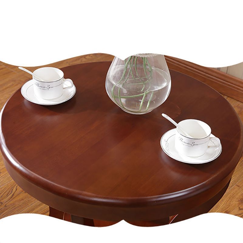 Traditional Table Solid Wood 4 Legs Living Room Side End Table