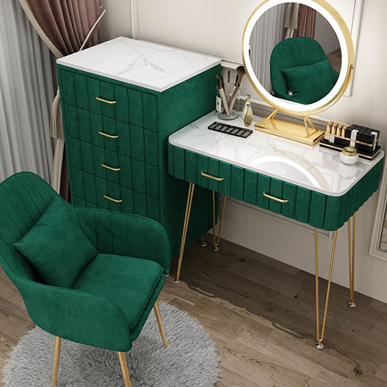 Slate Vanity Desk Removable Vanity Makeup Vanity Set for Bedroom