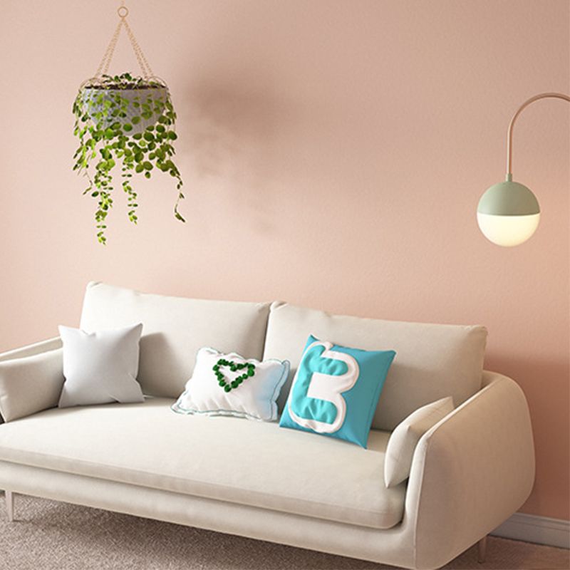 33.46" High Velvet Sofa with 2 Pillows Contemporary Square Arm Sofa