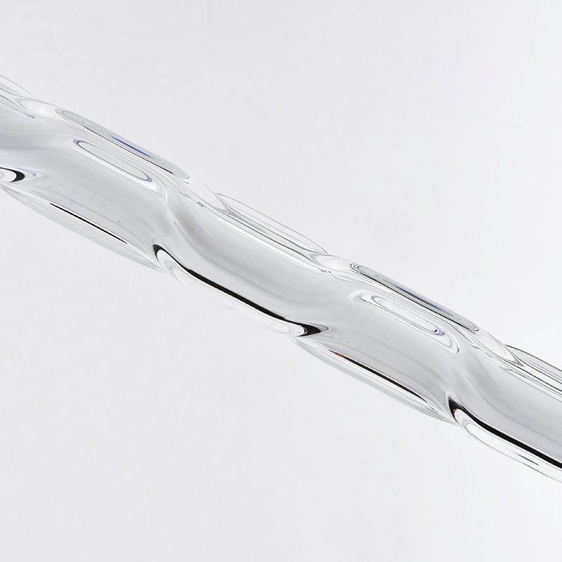 Eenvoud cirkelvormige led hanger helder gekabbel glazen eetkamer hangend licht in zwart