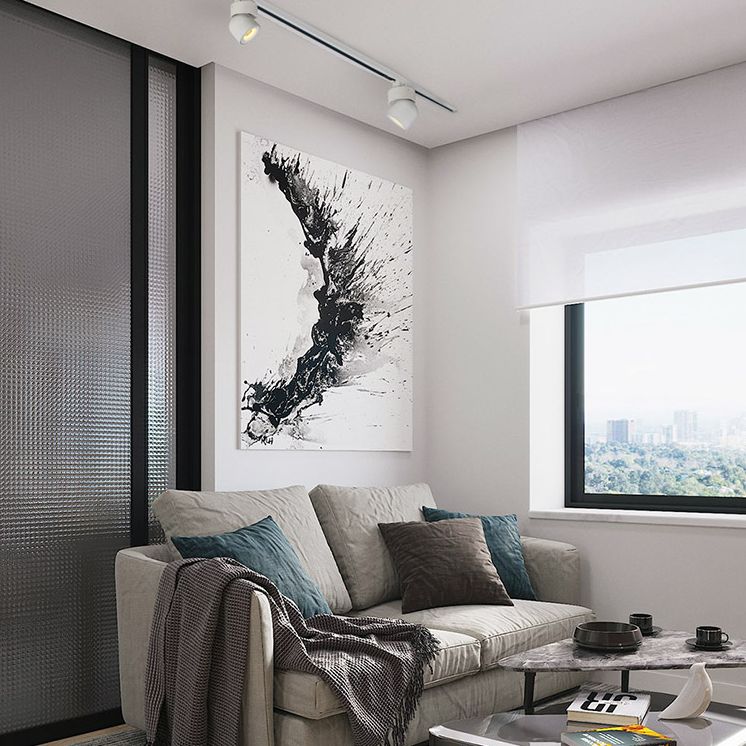 Nordische LED-Schienenbeleuchtungs-Sets, Schienentyp, Hintergrundwand, Wohnzimmer, Schlafzimmer, Verbraucher- und Gewerbegeschäft. Superheller Scheinwerfer