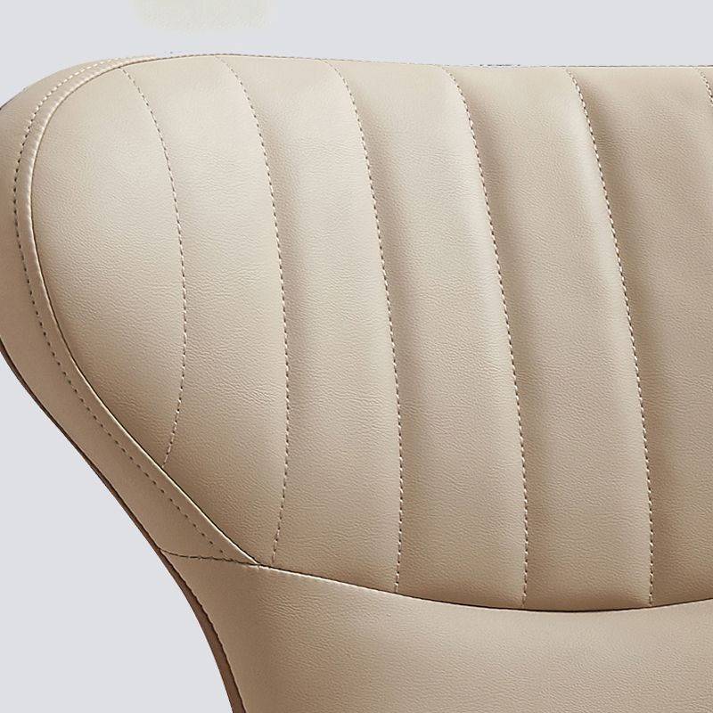 Modern Simple Side Chair Faux Leather Armless Dining Chair for Living Room