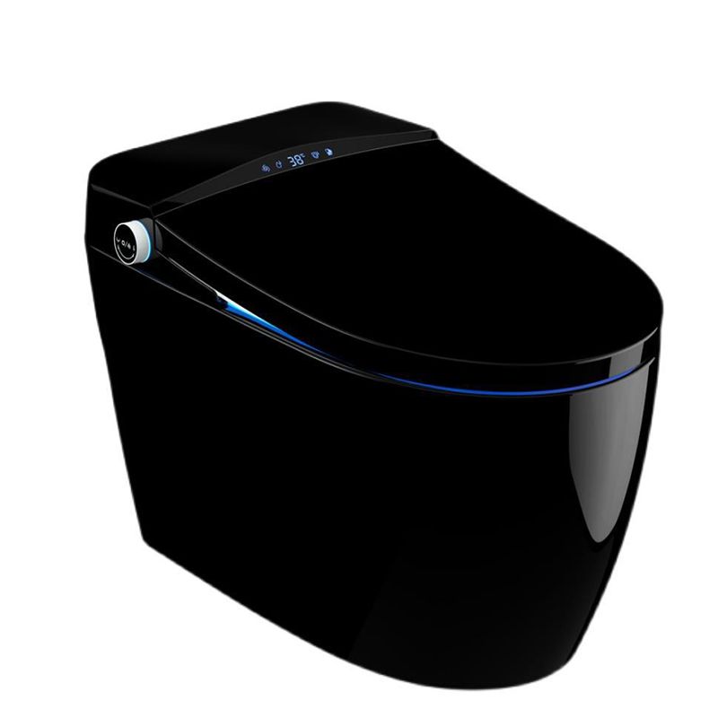 Contemporary Siphon Jet Flush Toilet Heated Seat Included Toilet Bowl for Bathroom