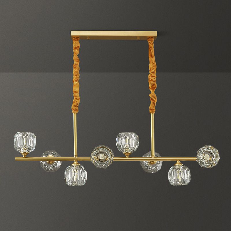 Accensione dell'Isola Globe Crystal Contemporary Simplicity Fishting di illuminazione a sospensione per il ristorante