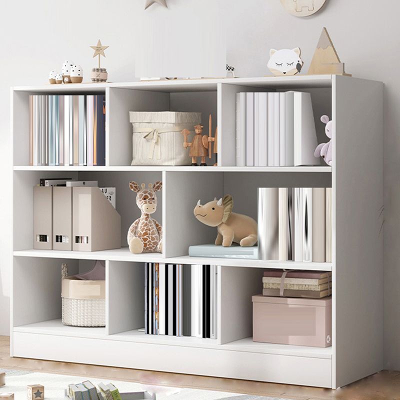 Scandinavian Engineered Wood Bookshelf Standard Bookcase with Shelves