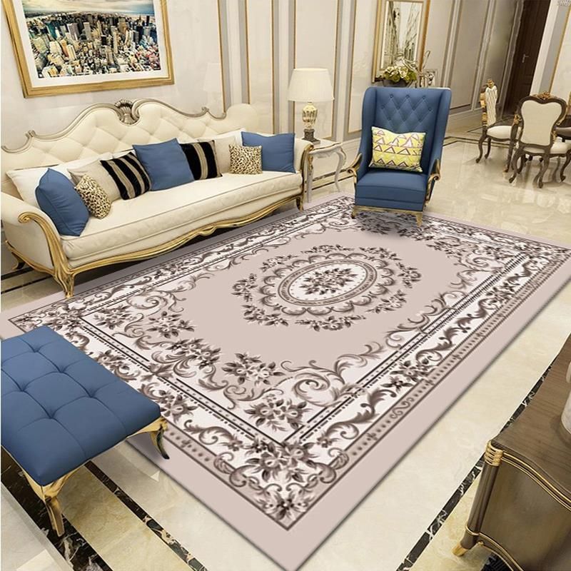 Lichtgekleurd Victoriaans tapijt midden van de eeuw bloemenontwerptapijt Niet-slip achterste tapijt voor woningdecoratie