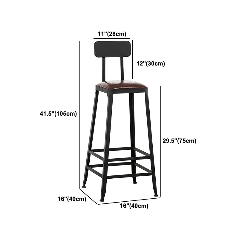 Industrial Rectangular Bar Pub Table Set 1/5 Pcs Solid Wood Top Bar Table with Iron Stools