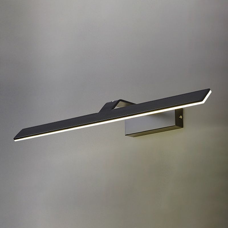 Illuminazione a parete lineare, moderno illuminazione da parete in metallo a LED con ombra acrilica